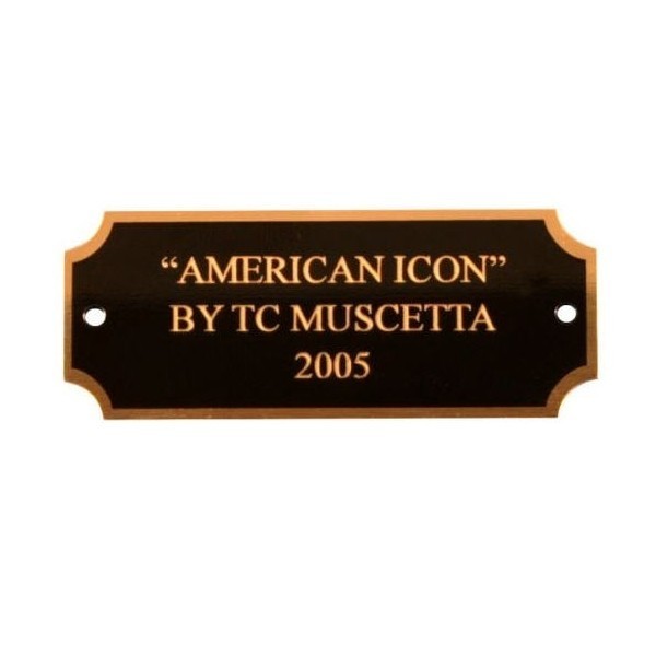 Brass name plate